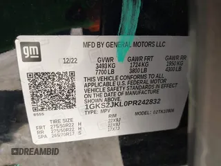 2023 GMC Yukon XL Denali with VIN 1GKS2JKL0PR242832, listed as a IAAI auction lot 42053902 with 29,256 mi miles and . Bid and sale history available at DreamBid. Image 9.