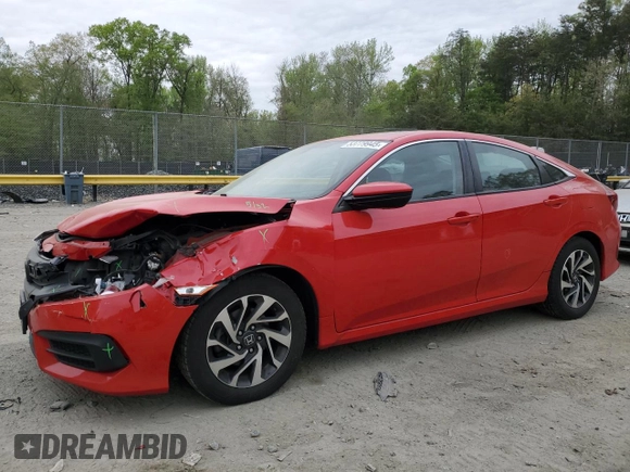2016 Honda Civic EX with VIN 2HGFC2F77GH518504, listed as a Copart auction lot 53779945 with 158,932 mi miles and Salvage Title. Bid and sale history available at DreamBid. Image 1.