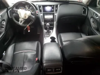 2021 Infiniti Q50 Luxe with VIN JN1EV7BR9MM752423, listed as a Copart auction lot 45055345 with 43,835 mi miles and Salvage Title. Bid and sale history available at carsss.com. Image 8.