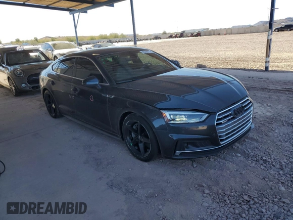 2018 Audi A5 Sportback Prestige z VIN WAUFNCF5XJA110420, wystawiony jako Copart lot #42259275 z przebiegiem 94 939 mil mil oraz Szkoda całkowita • Salvage title. Historia ofert i sprzedaży dostępna na DreamBid. Obrazek 4.