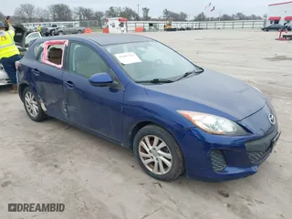 2012 Mazda Mazda3 i Touring with VIN JM1BL1L70C1535312, listed as a IAAI auction lot 41603929 with 160,333 mi miles. Bid and sale history available at carsss.com. Image 1.
