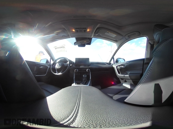 2019 Toyota RAV4 XLE Premium with VIN JTMA1RFV9KD013771, listed as a IAAI auction lot 42055558 with 36,585 mi miles. Bid and sale history available at carsss.com. Image 18.
