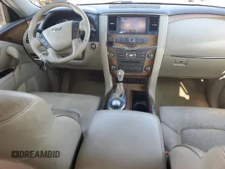 2012 Infiniti QX56 7-passenger with VIN JN8AZ2NE0C9020280, listed as a Copart auction lot 76910394 with 149,414 mi miles and Salvage Title. Bid and sale history available at carsss.com. Image 8.