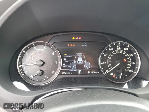 2024 Infiniti QX50 Luxe with VIN 3PCAJ5BA7RF104746, listed as a Copart auction lot 87662355 with 3,024 mi miles and Salvage title. Bid and sale history available at DreamBid. Image 9.
