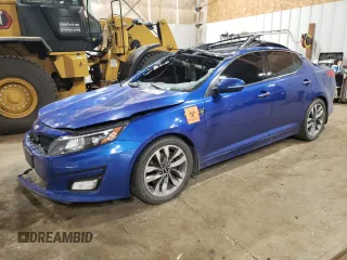 2014 Kia Optima SX Turbo with VIN 5XXGR4A65EG321407, listed as a Copart auction lot 60364625 with 107,136 mi miles and Salvage title. Bid and sale history available at DreamBid. Image 1.