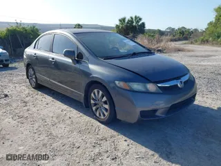 2010 Honda Civic Sdn EX with VIN 19XFA1F80AE015004, listed as a IAAI auction lot 42008642 with 197,853 mi miles. Bid and sale history available at carsss.com. Image 1.