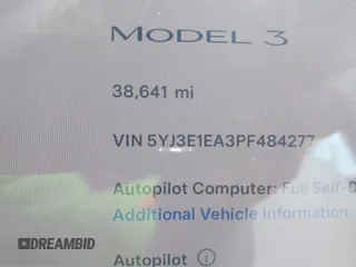 2023 Tesla Model 3 с VIN 5YJ3E1EA3PF484277, выставлен на аукционе IAAI как лот 42558827 с пробегом 38 641 миль миль и . История ставок и продаж доступна на DreamBid. Изображение 14.