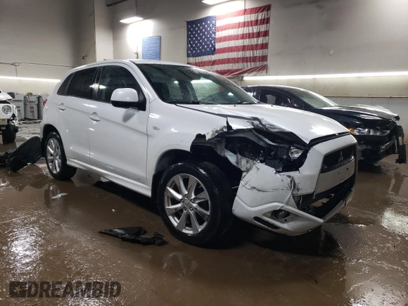 2012 Mitsubishi Outlander Sport SE with VIN JA4AP4AU6CZ001785, listed as a Copart auction lot 49806015 with 141,055 mi miles and Salvage Title. Bid and sale history available at carsss.com. Image 4.
