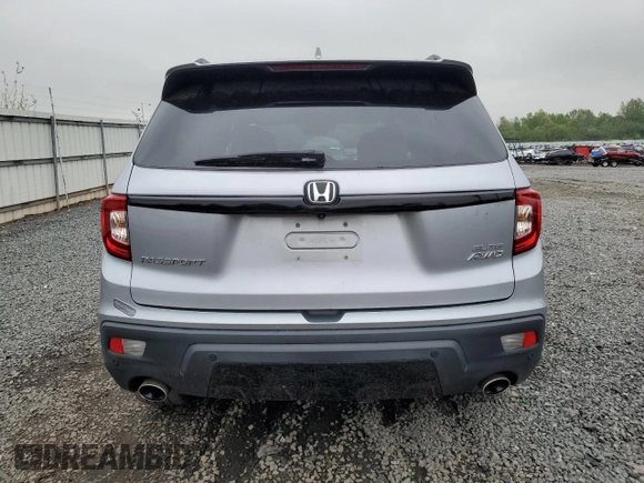 2019 Honda Passport Elite with VIN 5FNYF8H07KB030315, listed as a Copart auction lot 55330725 with 45,954 mi miles and Salvage title. Bid and sale history available at DreamBid. Image 6.
