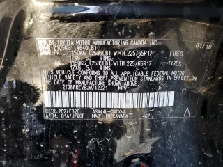 2018 Toyota RAV4 LE with VIN 2T3BFREV6JW742321, listed as a Copart auction lot 47231285 with 0 mi miles and Salvage Title. Bid and sale history available at carsss.com. Image 13.