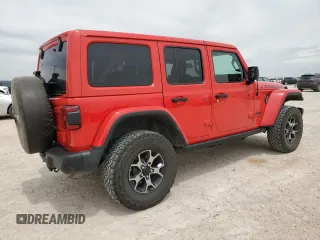 2019 Jeep Wrangler Unlimited Rubicon with VIN 1C4HJXFG4KW581967, listed as a Copart auction lot 53712235 with 37,474 mi miles and Salvage title. Bid and sale history available at DreamBid. Image 3.