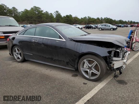 2018 Mercedes-Benz E-Class E 400 with VIN WDD1J6GBXJF018618, listed as a Copart auction lot 82824753 with 34,405 mi miles and Non Repairable. Bid and sale history available at carsss.com. Image 4.