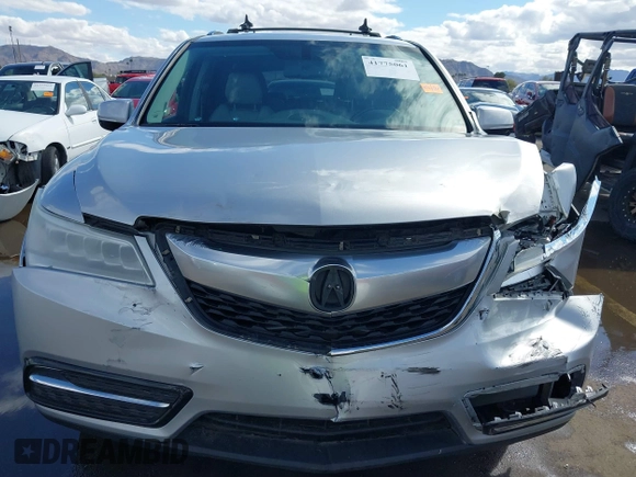 2014 Acura MDX with VIN 5FRYD4H23EB019945, listed as a IAAI auction lot 41775061 with 165,750 mi miles. Bid and sale history available at carsss.com. Image 12.