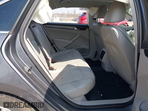 2017 Volkswagen Passat SE with VIN 1VWBT7A36HC039748, listed as a IAAI auction lot 41915674 with 57,012 mi miles and . Bid and sale history available at DreamBid. Image 8.