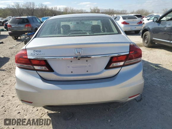 2015 Honda Civic Sedan EX-L with VIN 19XFB2F92FE067883, listed as a Copart auction lot 51051795 with 51,890 mi miles and Salvage Title. Bid and sale history available at carsss.com. Image 6.