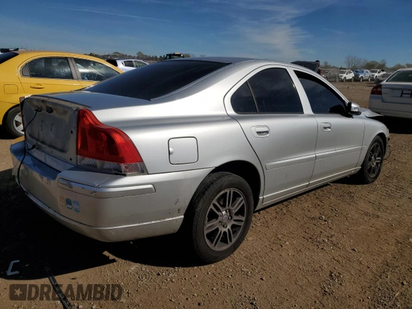 2008 Volvo S60 2.5T with VIN YV1RH592482680707, listed as a Copart auction lot 76586424 with 188,133 mi miles and Salvage Title. Bid and sale history available at carsss.com. Image 3.