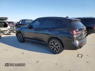 2023 BMW X3 xDrive30i with VIN 5UX53DP04P9P79255, listed as a Copart auction lot 86641004 with 0 mi miles and Salvage Title. Bid and sale history available at carsss.com. Image 2.