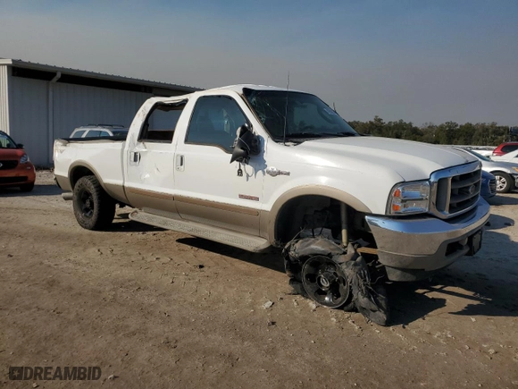 2003 Ford Super Duty F-250 XL with VIN 1FTNW21P33ED44991, listed as a Copart auction lot 42598275 with 183,865 mi miles and Salvage Title. Bid and sale history available at carsss.com. Image 4.