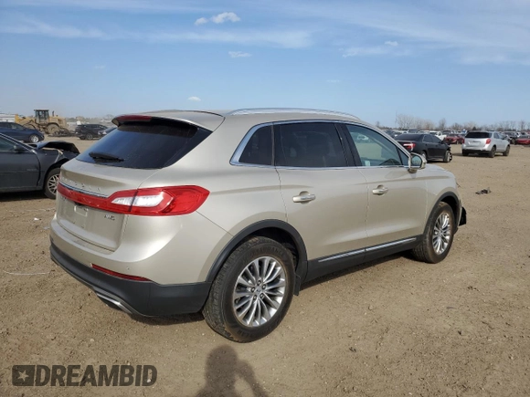 2017 Lincoln MKX Select with VIN 2LMPJ8KR5HBL45766, listed as a Copart auction lot 48818735 with 87,289 mi miles and Salvage Title. Bid and sale history available at carsss.com. Image 3.