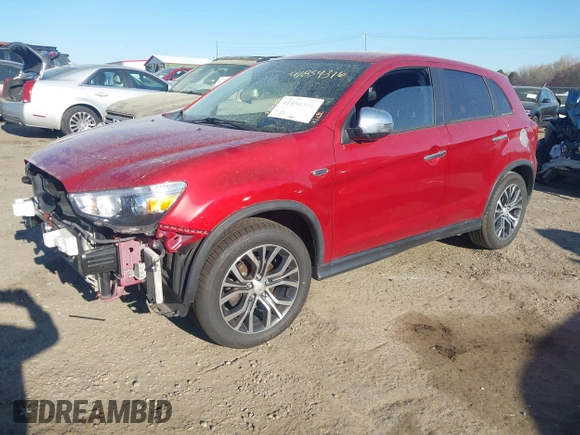 2019 Mitsubishi Outlander Sport SE 2.0 with VIN JA4AP4AU4KU012294, listed as a IAAI auction lot 41854316 with 64,900 mi miles. Bid and sale history available at carsss.com. Image 18.