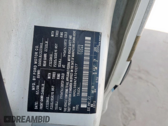 2010 Ford Transit Connect XLT с VIN NM0LS6BN7AT013277, выставлен на аукционе Copart как лот 60790085 с пробегом 67 016 миль миль и Списание • Salvage title. История ставок и продаж доступна на DreamBid. Изображение 12.