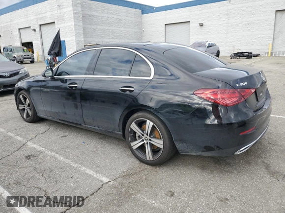 2023 Mercedes-Benz C 300 with VIN W1KAF4GB1PR071219, listed as a Copart auction lot 48556705 with 22,017 mi miles and Salvage Title. Bid and sale history available at carsss.com. Image 2.