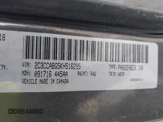 2019 Chrysler 300 with VIN 2C3CCABG5KH516295, listed as a IAAI auction lot 42063245 with 47,187 mi miles. Bid and sale history available at carsss.com. Image 9.