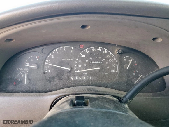 2003 Ford Ranger XL with VIN 1FTYR10D03PA05843, listed as a Copart auction lot 47582755 with 264,636 mi miles and Salvage Title. Bid and sale history available at carsss.com. Image 9.