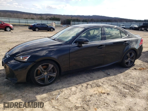 2017 Lexus IS 300 with VIN JTHCM1D28H5020352, listed as a Copart auction lot 43631495 with 78,585 mi miles and Salvage title. Bid and sale history available at DreamBid. Image 1.