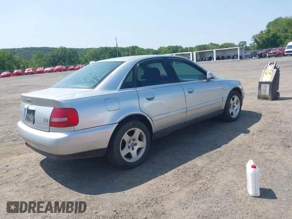 2001 Audi A4 with VIN WAUDH68D11A029147, listed as a IAAI auction lot 42409279 with 198,567 mi miles and . Bid and sale history available at DreamBid. Image 4.