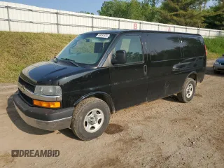 2006 Chevrolet Express Cargo z VIN 1GCFG15T661128180, wystawiony jako Copart lot #59161575 z przebiegiem 177 293 mil mil oraz Czysty tytuł • Clean title. Historia ofert i sprzedaży dostępna na DreamBid. Obrazek 1.