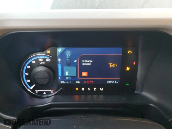 2021 Ford Bronco with VIN 1FMDE5CP5MLA66892, listed as a Copart auction lot 76394824 with 28,750 mi miles and Non repairable. Bid and sale history available at DreamBid. Image 9.