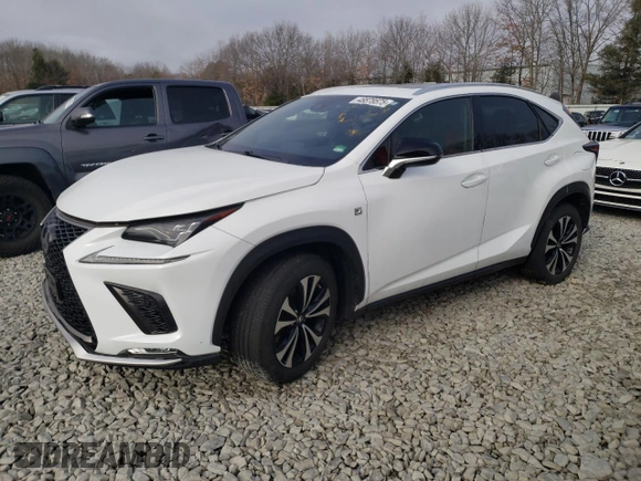 2020 Lexus NX with VIN JTJSARDZ6L2233325, listed as a Copart auction lot 48878575 with 0 mi miles and Salvage Title. Bid and sale history available at carsss.com. Image 1.