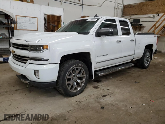 2017 Chevrolet Silverado 1500 LTZ with VIN 1GCVKSEC7HZ199036, listed as a Copart auction lot 87744925 with 68,354 mi miles and Salvage Title. Bid and sale history available at carsss.com. Image 1.
