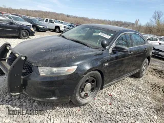 2013 Ford Sedan Police Interceptor with VIN 1FAHP2M87DG144884, listed as a Copart auction lot 48959175 with 104,338 mi miles and Salvage Title. Bid and sale history available at carsss.com. Image 1.