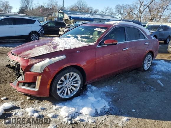 2014 Cadillac CTS Luxury RWD with VIN 1G6AR5SX0E0156163, listed as a Copart auction lot 88473785 with 95,042 mi miles and Salvage Title. Bid and sale history available at carsss.com. Image 1.