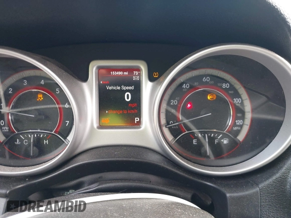 2014 Dodge Journey SE with VIN 3C4PDCAB7ET268221, listed as a IAAI auction lot 40262445 with 153,490 mi miles and . Bid and sale history available at carsss.com. Image 7.