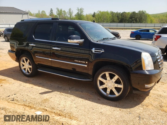 2007 Cadillac Escalade with VIN 1GYFK638X7R264917, listed as a Copart auction lot 53669295 with 165,804 mi miles and Salvage Title. Bid and sale history available at carsss.com. Image 4.