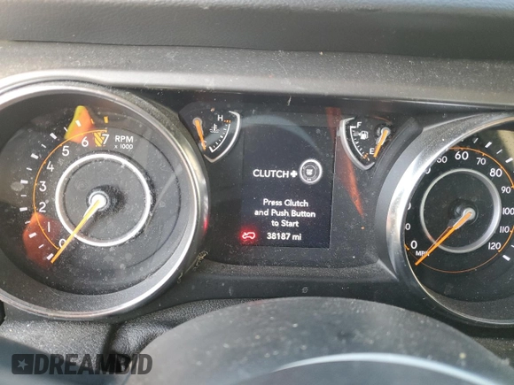 2021 Jeep Wrangler Sport with VIN 1C4GJXAGXMW725656, listed as a Copart auction lot 42826795 with 38,187 mi miles and Salvage Title. Bid and sale history available at DreamBid. Image 9.
