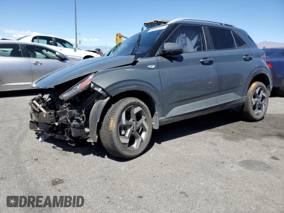 2024 Hyundai Venue SEL with VIN KMHRC8A30RU302430, listed as a Copart auction lot 56963455 with Not provided miles and Salvage title. Bid and sale history available at DreamBid. Image 1.
