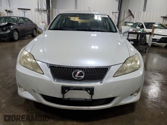 2008 Lexus IS 250 z VIN JTHCK262282025864, wystawiony jako Copart lot #56234545 z przebiegiem Nie podano mil oraz Czysty tytuł • Clean title. Historia ofert i sprzedaży dostępna na DreamBid. Obrazek 5.