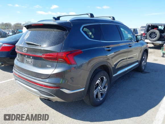 2022 Hyundai Santa Fe SEL with VIN 5NMS3DAJ8NH474669, listed as a IAAI auction lot 41839204 with 51,353 mi miles. Bid and sale history available at carsss.com. Image 4.