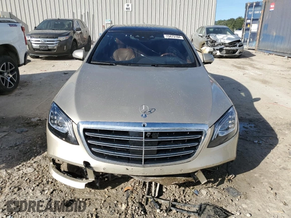 2020 Mercedes-Benz S S 560 with VIN WDDUG8GB3LA501004, listed as a Copart auction lot 73473184 with 35,068 mi miles and Salvage Title. Bid and sale history available at carsss.com. Image 5.