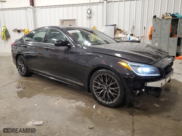 2018 Genesis G80 3.3T Sport with VIN KMHGN4JB1JU270304, listed as a Copart auction lot 51576065 with 83,447 mi miles and Non Repairable. Bid and sale history available at carsss.com. Image 4.