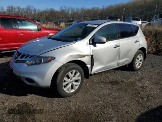 2014 Nissan Murano SV with VIN JN8AZ1MW5EW516751, listed as a Copart auction lot 51208975 with 0 mi miles and Salvage Title. Bid and sale history available at carsss.com. Image 1.