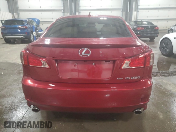 2012 Lexus IS 250 z VIN JTHCF5C23C2035824, wystawiony jako Copart lot #51487215 z przebiegiem 98 984 mil mil oraz Szkoda całkowita • Salvage title. Historia ofert i sprzedaży dostępna na DreamBid. Obrazek 6.