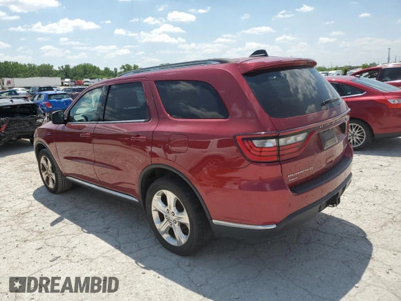 2014 Dodge Durango Limited with VIN 1C4RDJDG0EC468597, listed as a Copart auction lot 64803055 with 188,772 mi miles and Clean title. Bid and sale history available at DreamBid. Image 2.