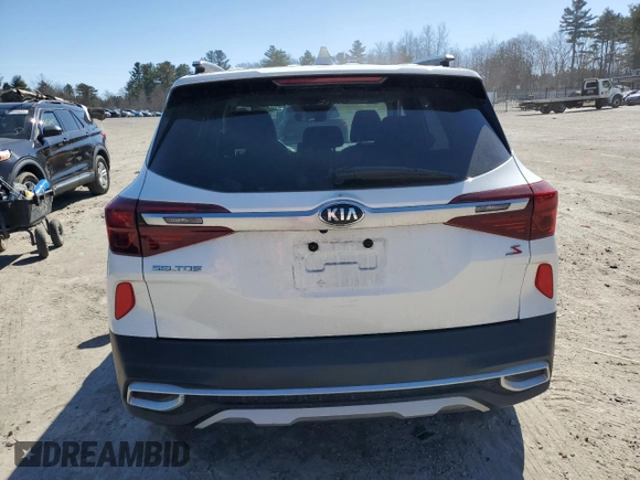 2021 Kia Seltos S with VIN KNDEU2AA6M7080916, listed as a Copart auction lot 48461425 with 45,616 mi miles and Salvage Title. Bid and sale history available at DreamBid. Image 6.