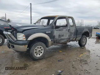 2005 Ford Super Duty F-250 XL with VIN 1FTSX21595ED01743, listed as a Copart auction lot 47856865 with 0 mi miles and Salvage Title. Bid and sale history available at carsss.com. Image 1.