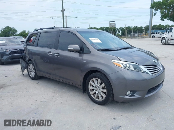 2017 Toyota Sienna XLE z VIN 5TDDZ3DC6HS147381, wystawiony jako IAAI lot #42340349 z przebiegiem 137 246 mil mil oraz . Historia ofert i sprzedaży dostępna na DreamBid. Obrazek 1.